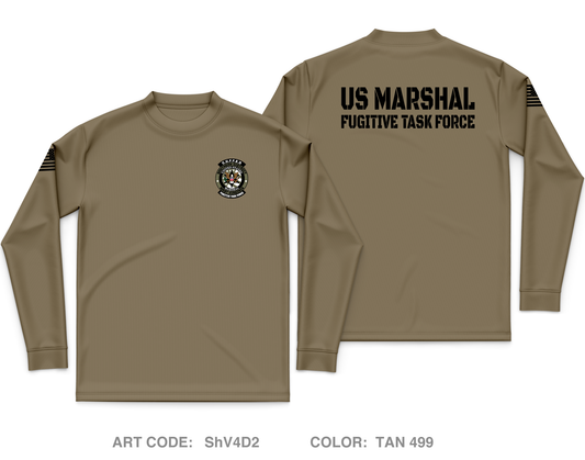 USMS CUFFED Core Men's LS Performance Tee - ShV4D2