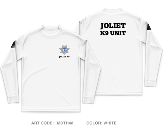 Joliet Police K9 Unit Core Men's LS Performance Tee - MDTH4d