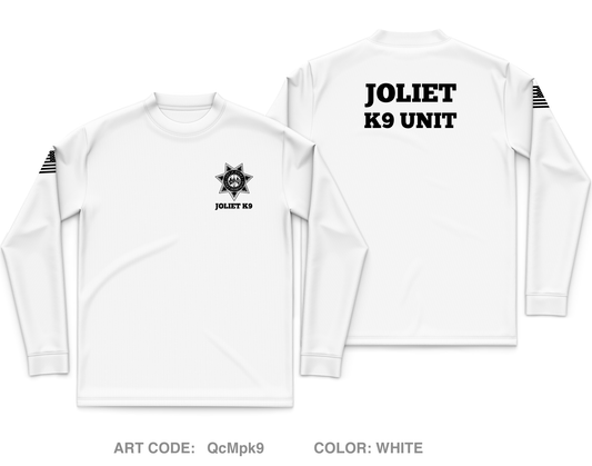 Joliet Police K9 Unit Core Men's LS Performance Tee - QcMpk9