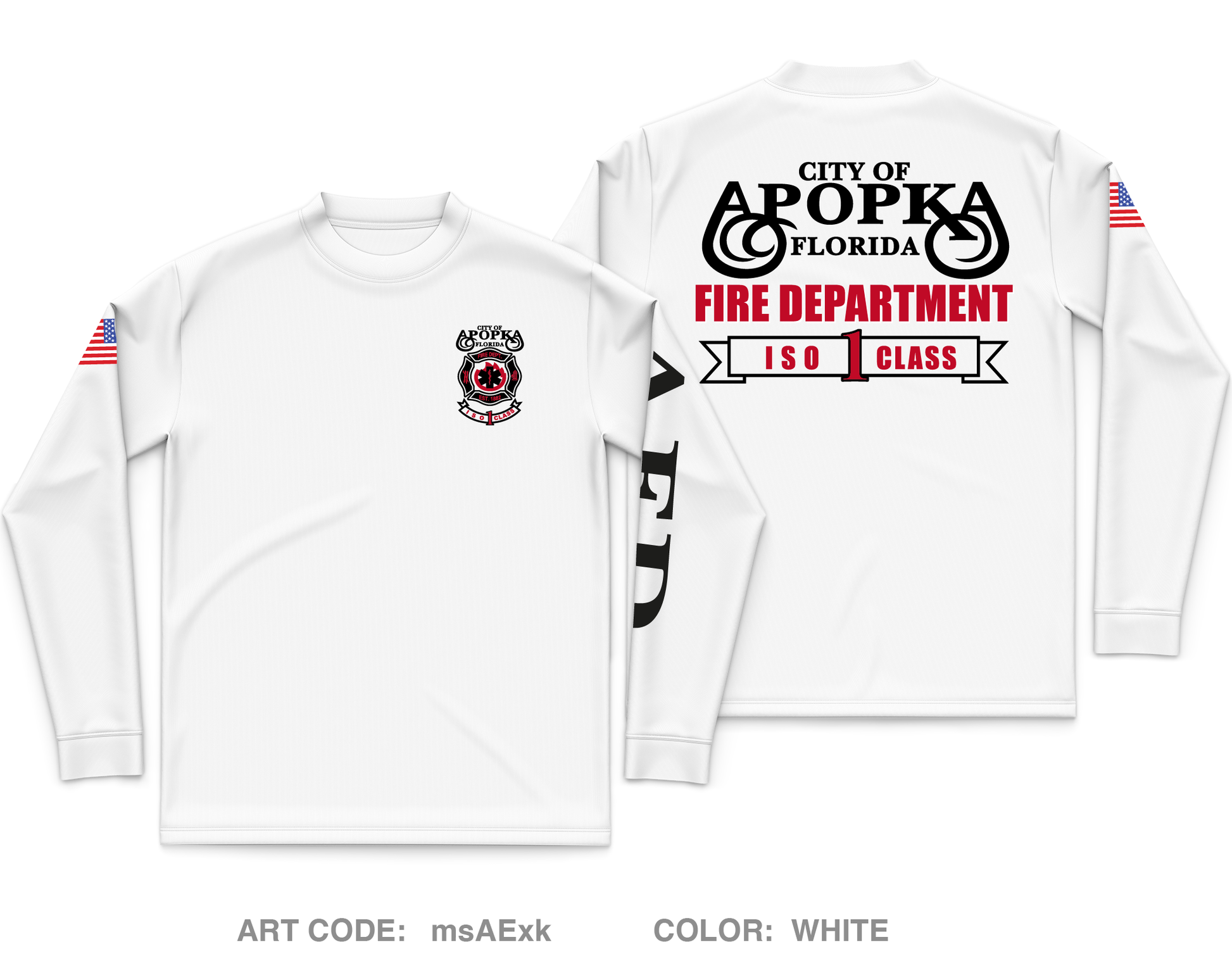 Apopka Fire Department Core Men's LS Performance Tee - msAExk