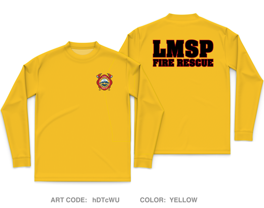 La Mesilla Fire Rescue Core Men's LS Performance Tee - hDTcWU
