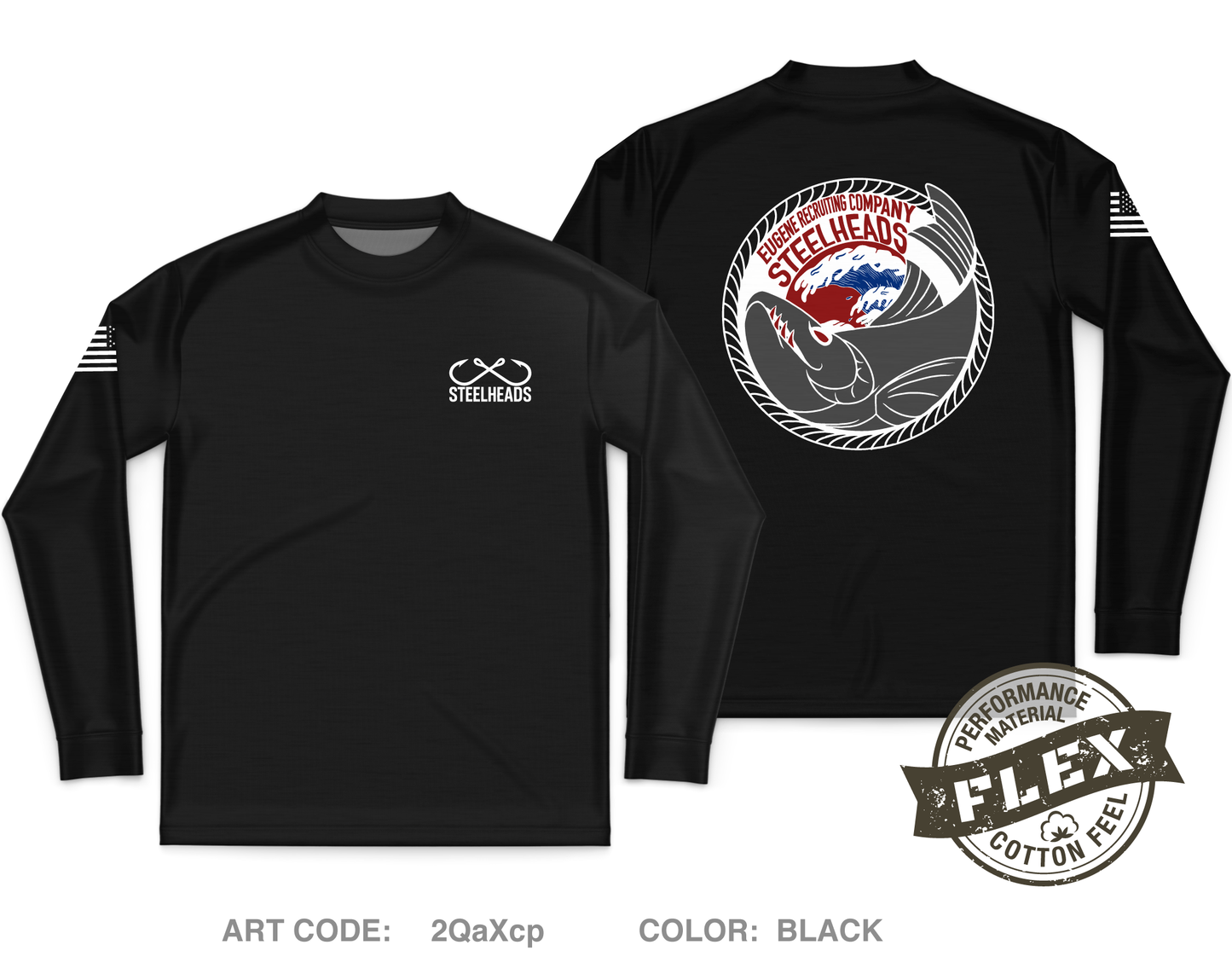 Eugene Recruiting Company Core Men's LS Flex Performance Tee - 2QaXcp