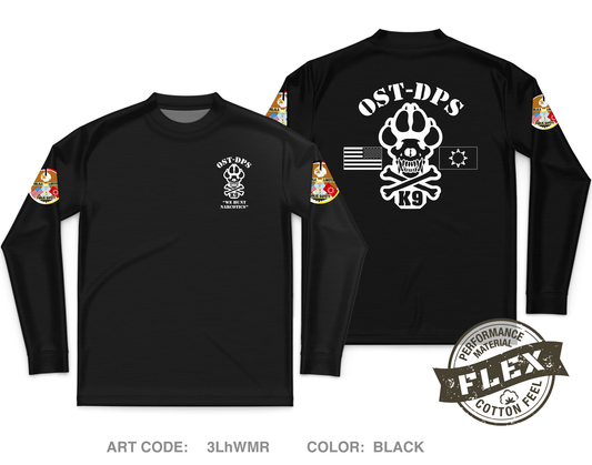 OST-DPS K-9 Unit Core Men's LS Flex Performance Tee - 3LhWMR