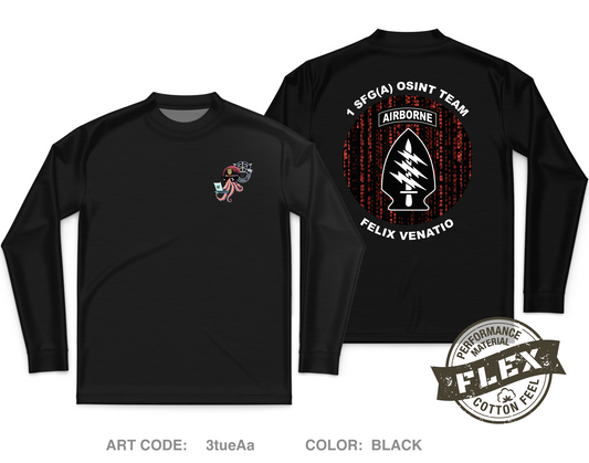 1st Special Forces Group Core Men's LS Flex Performance Tee - 3tueAa