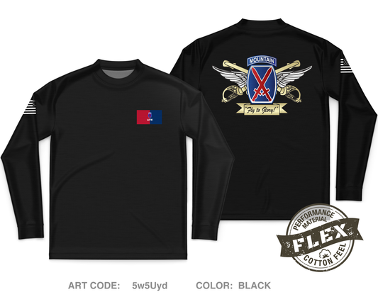 10th Combat Aviation Brigade Fundraising Collection Core Men's LS Flex Performance Tee - 5w5Uyd