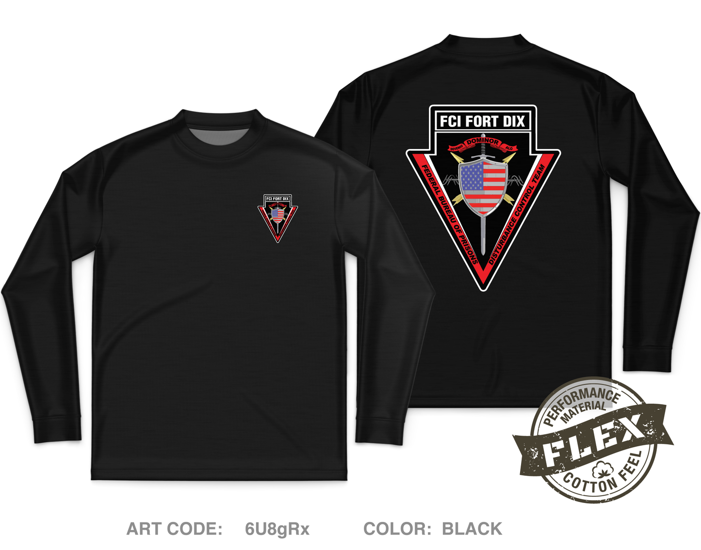 FCI FORT DIX DCT Core Men's LS Flex Performance Tee - 6U8gRx