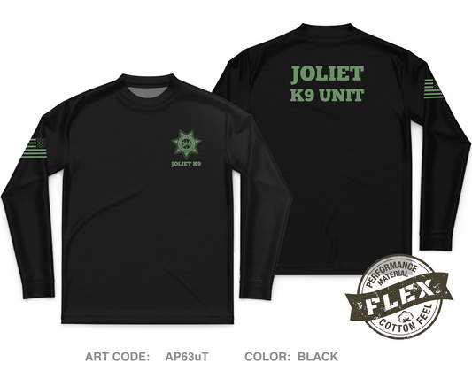 Joliet Police K9 Unit Core Men's LS Flex Performance Tee - AP63uT