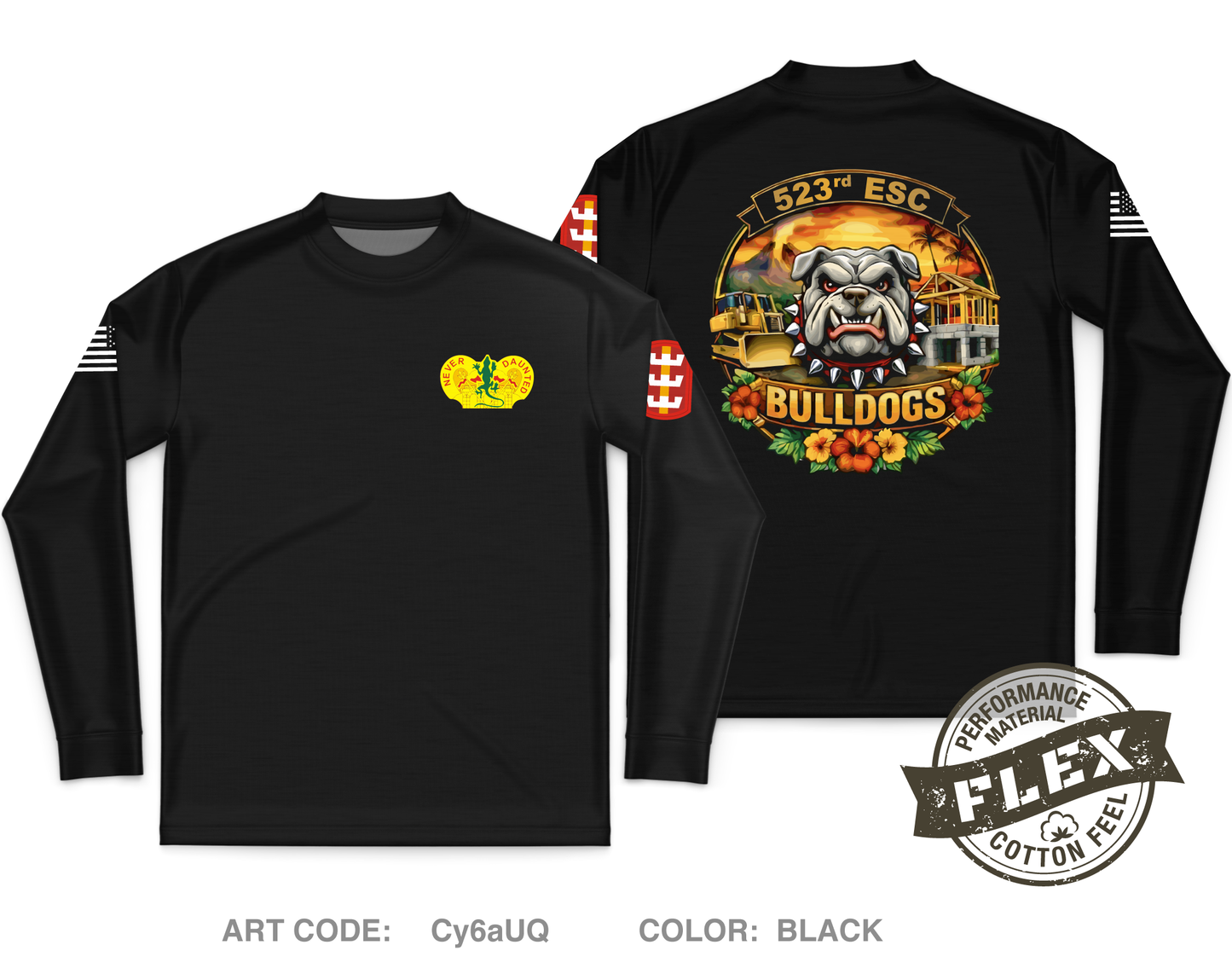 523rd ESC Store 1 Core Men's LS Flex Performance Tee - Cy6aUQ