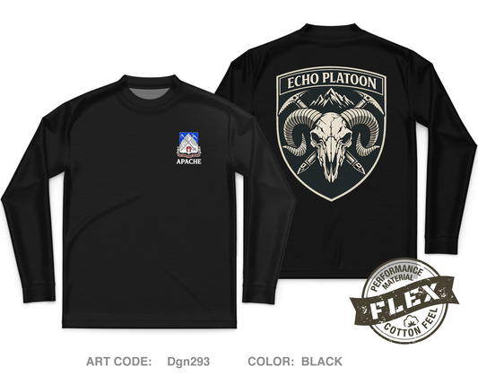 Echo Platoon Core Men's LS Flex Performance Tee - Dgn293