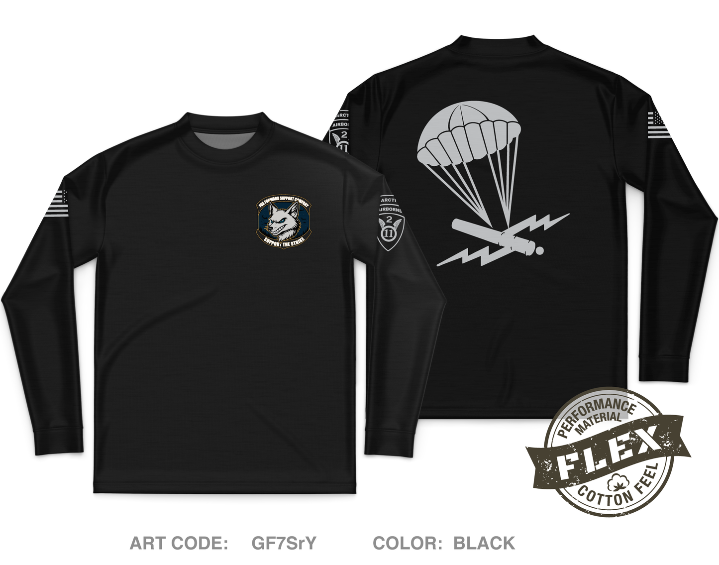 FOX CO, 2-377 PFAR Core Men's LS Flex Performance Tee - GF7SrY