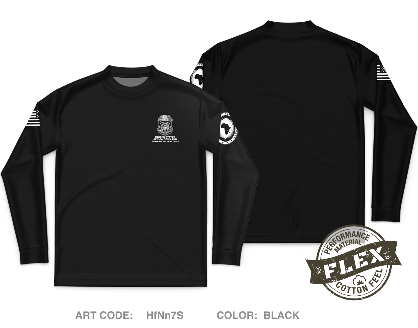 AFRICOM-PSD Core Men's LS Flex Performance Tee - HfNn7S