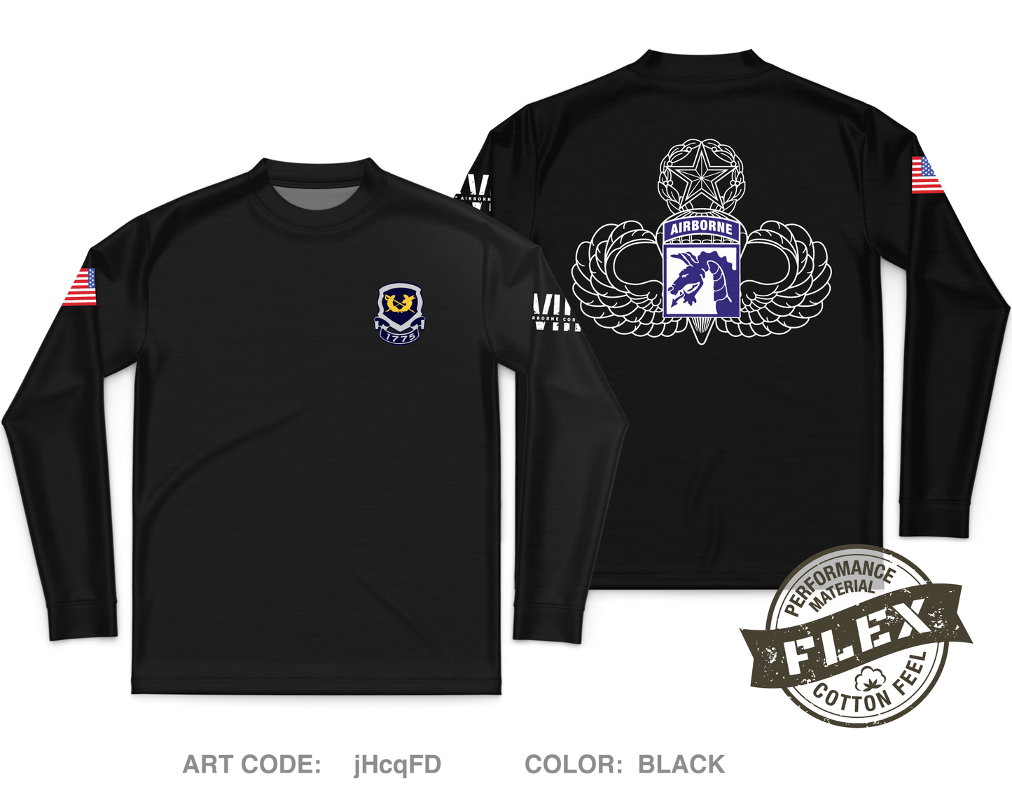 XVIII Airborne Corps OSJA Core Men's LS Flex Performance Tee - jHcqFD