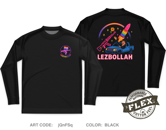 Lezbollah Fundraising Collection Core Men's LS Flex Performance Tee - jQnFSq