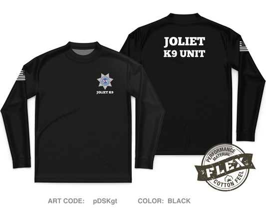 Joliet Police K9 Unit Core Men's LS Flex Performance Tee - pDSKgt