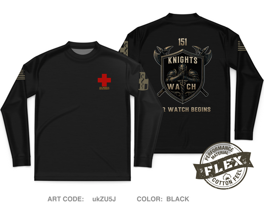 151st Medical Detachment Core Men's LS Flex Performance Tee - ukZU5J