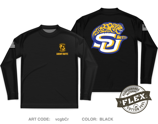 SOU ROTC Core Men's LS Flex Performance Tee - vcgbCr