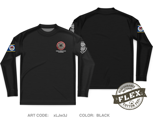 Federal Reserve Police Department Core Men's LS Flex Performance Tee - xLJw3J