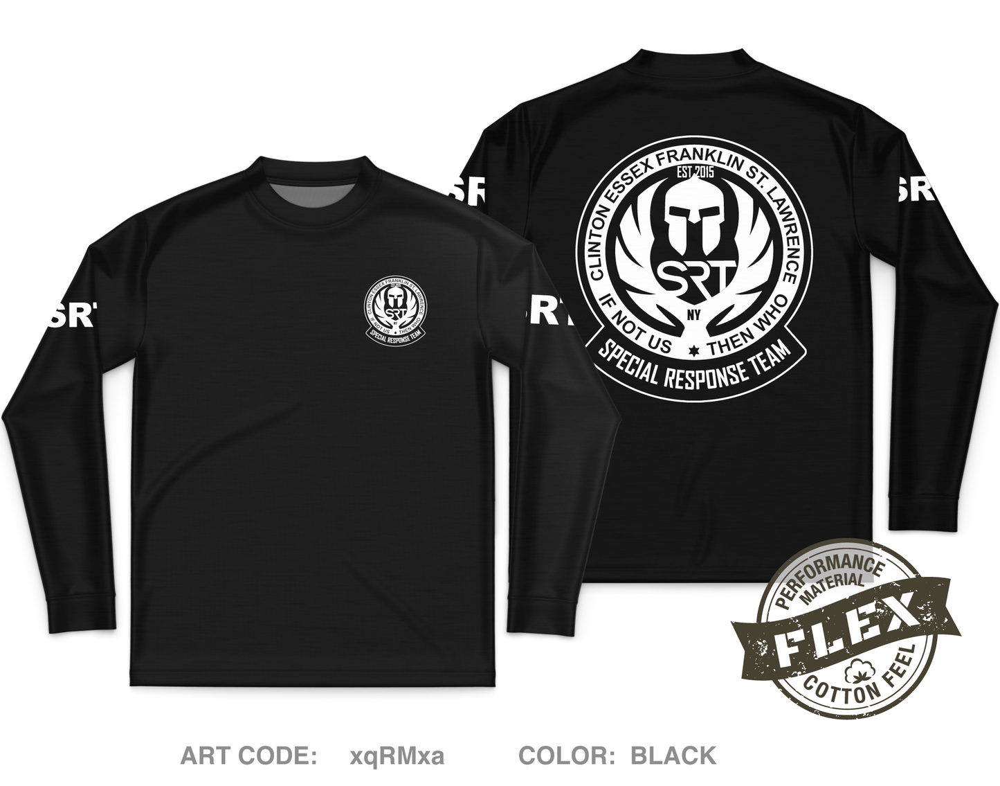Northern Regional Special Response Team Core Men's LS Flex Performance Tee - xqRMxa