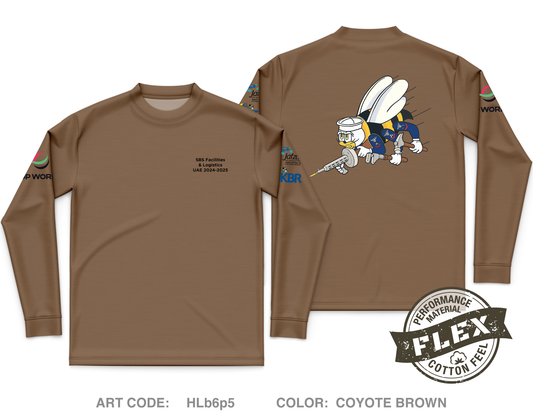 seabees Core Men's LS Flex Performance Tee - HLb6p5