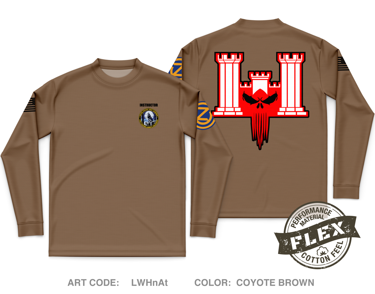 102nd Training Division Core Men's LS Flex Performance Tee - LWHnAt
