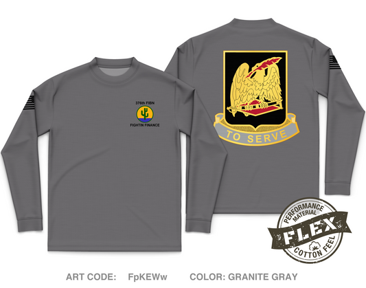 376th Finance Battalion Core Men's LS Flex Performance Tee - FpKEWw