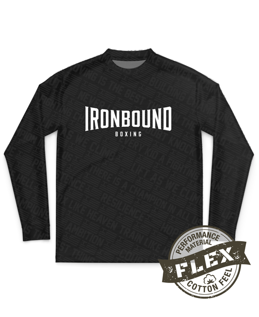 Ironbound Core Men's LS Flex Performance Tee - Fighting Phrases