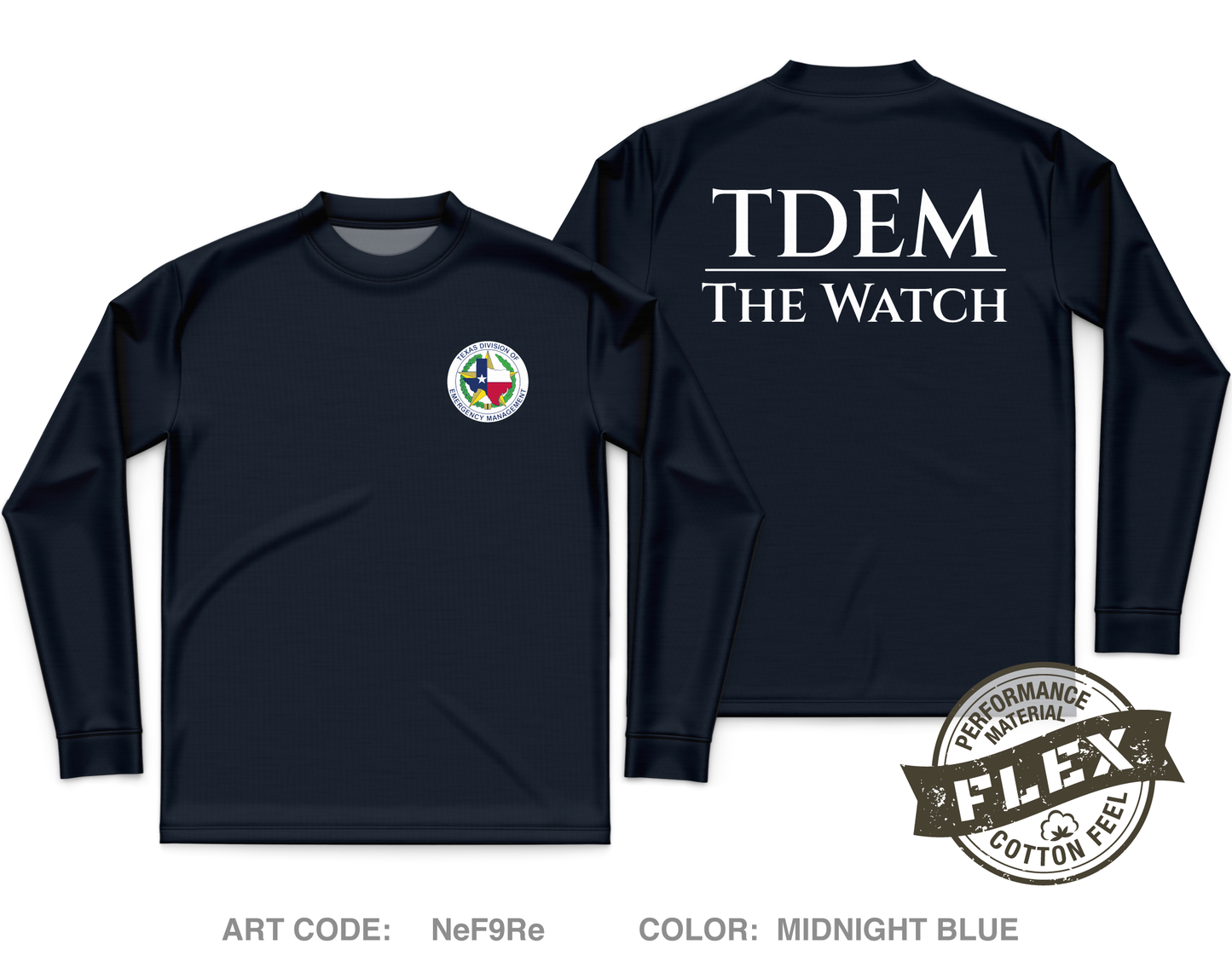 TDEM - The Watch Core Men's LS Flex Performance Tee - NeF9Re