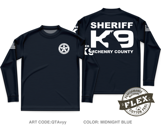 MCSO K-9 Unit Core Men's LS Flex Performance Tee - QTAvyy