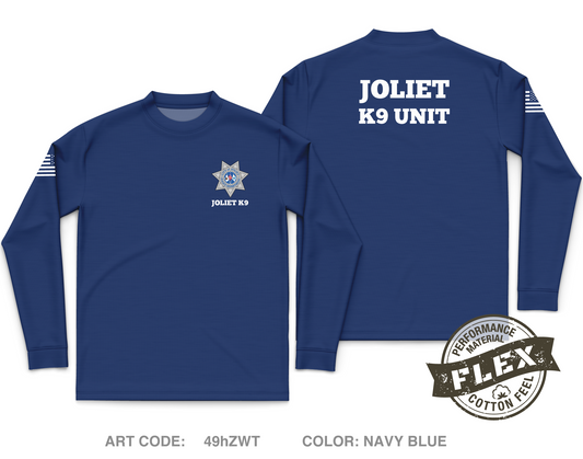 Joliet Police K9 Unit Core Men's LS Flex Performance Tee - 49hZWT
