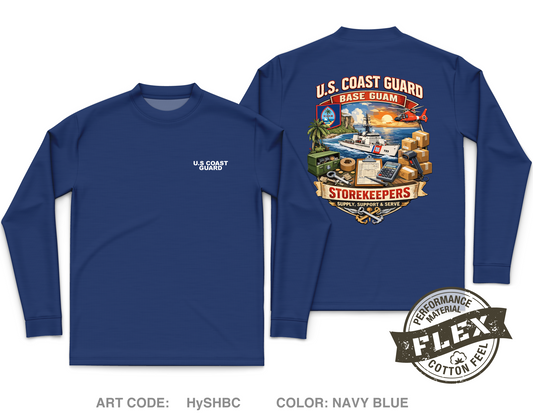Base Guam/Storekeepers Core Men's LS Flex Performance Tee - HySHBC