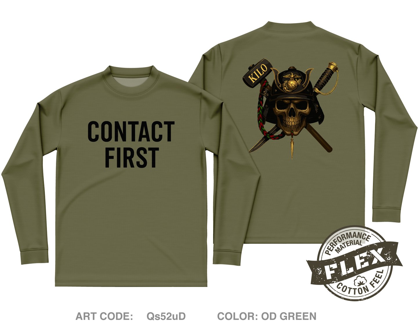 3rd Battalion 5th Marines Core Men's LS Flex Performance Tee - Qs52uD
