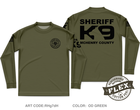 MCSO K-9 Unit Core Men's LS Flex Performance Tee - RHg7dH