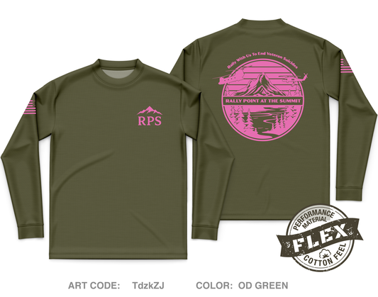 Rally Point at the Summit Fundraising Collection Core Men's LS Flex Performance Tee - TdzkZJ
