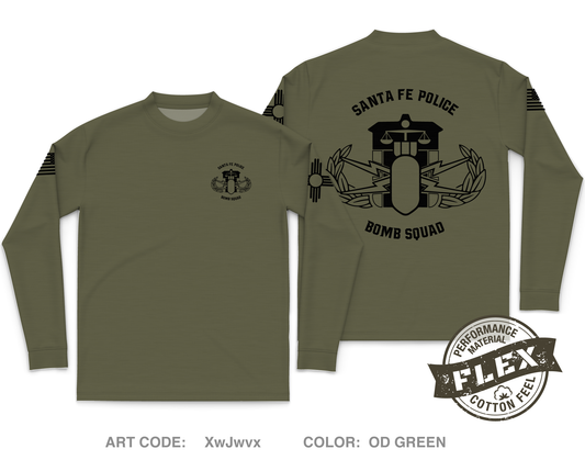 Santa Fe Police Department Core Men's LS Flex Performance Tee - XwJwvx