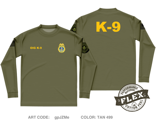 CDOC-OIG K-9 Unit Core Men's LS Flex Performance Tee - gpJZMe