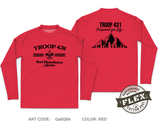 Troop 431 Core Men's LS Flex Performance Tee - Qa8QBk