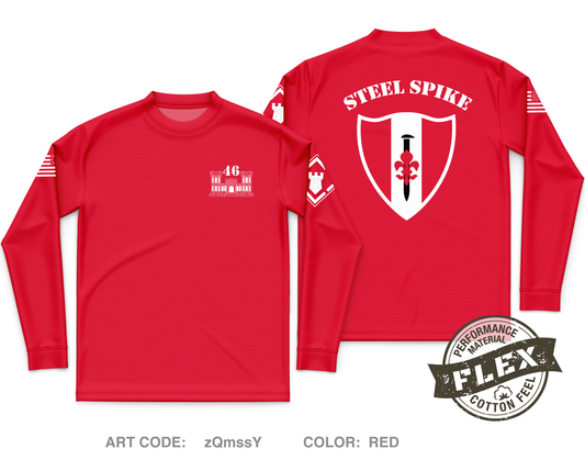 46th Engineers Core Men's LS Flex Performance Tee - zQmssY