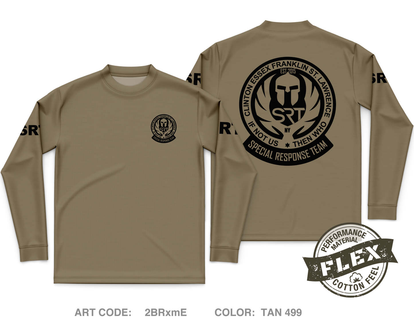 Northern Regional Special Response Team Core Men's LS Flex Performance Tee - 2BRxmE