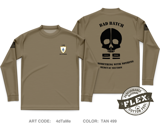 1 - 26 hhc 2nd but 101st airborne div Core Men's LS Flex Performance Tee - 4dTaMe
