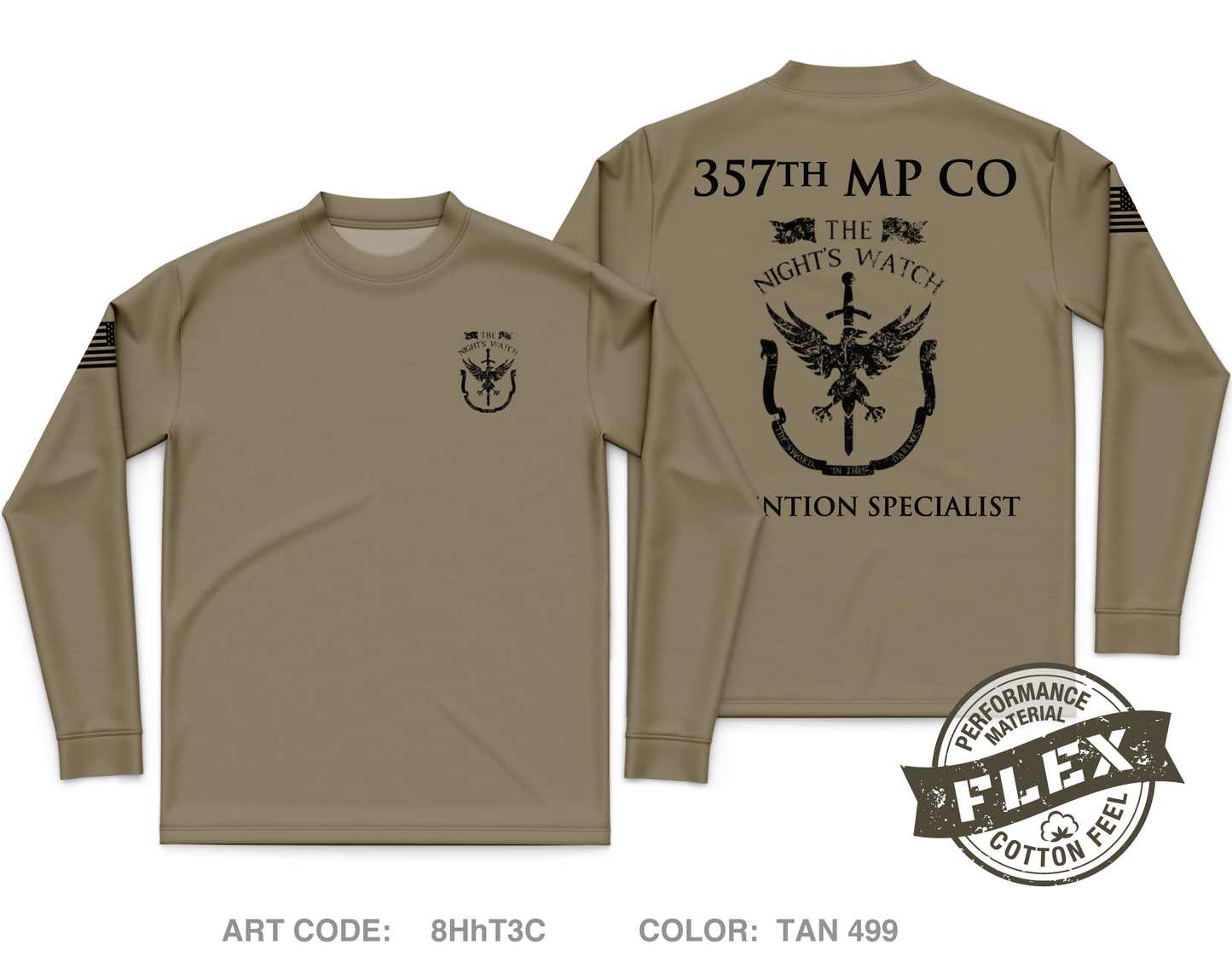 357th MP CO Core Men's LS Flex Performance Tee - 8HhT3C