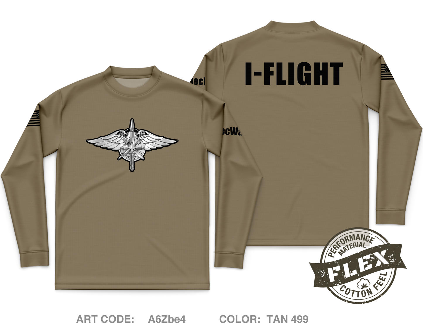 330 RCS / I FLIGHT Core Men's LS Flex Performance Tee - A6Zbe4