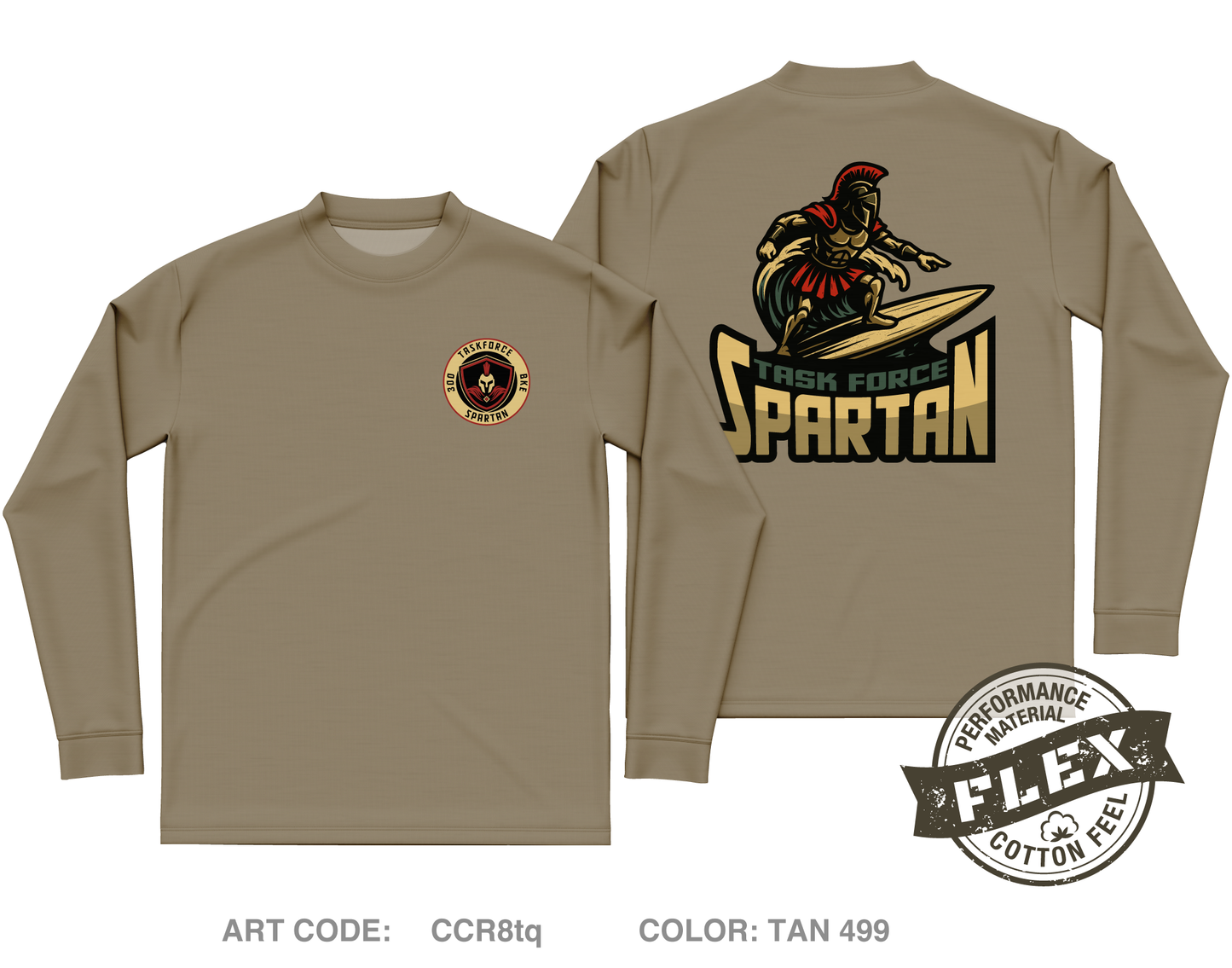 TF Spartan Main Store Core Men's LS Flex Performance Tee - CCR8tq