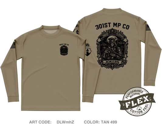 301st MP CO / 3rd PLATOON JOKERS Core Men's LS Flex Performance Tee - DLWmhZ