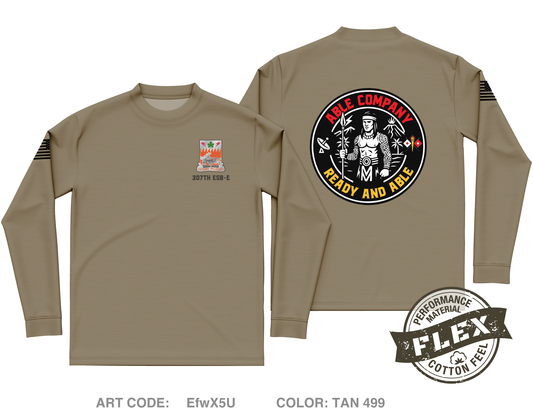 Able Company 307th ESB-E Core Men's LS Flex Performance Tee - EfwX5U