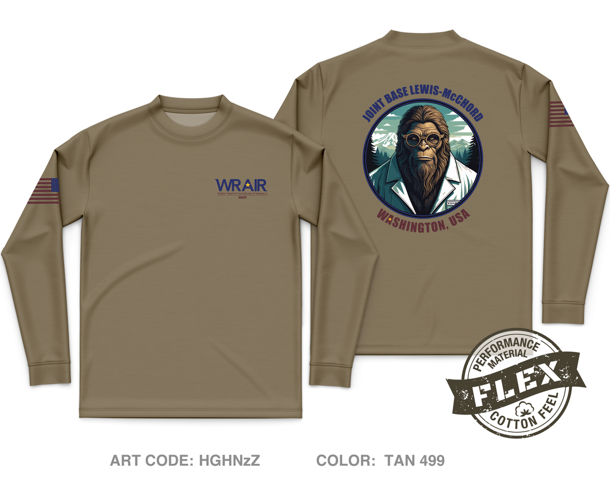Walter Reed Army Institute of Research - West (WRAIR-W) Core Men's LS Flex Performance Tee - HGHNzZ