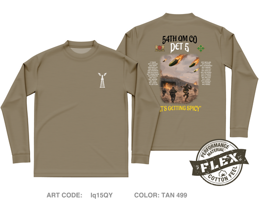 54th QM CO DET 5 Core Men's LS Flex Performance Tee - Iq15QY