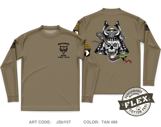 2nd PLT, MFRC, 3 BCT, 101st ARBN DIV Core Men's LS Flex Performance Tee - JSbY5T