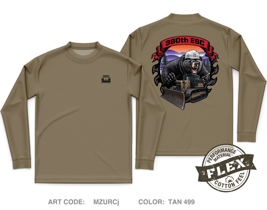 380TH ESC Core Men's LS Flex Performance Tee - MZURCj