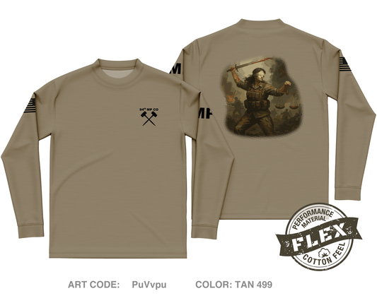 94th MP CO Core Men's LS Flex Performance Tee - PuVvpu