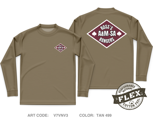 Ross Rangers Fundraising Collection Core Men's LS Flex Performance Tee - V7VNV3